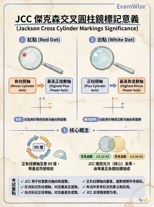 驗光師 - 傑克森交叉圓柱鏡散光檢查 - AI 圖文解析預覽