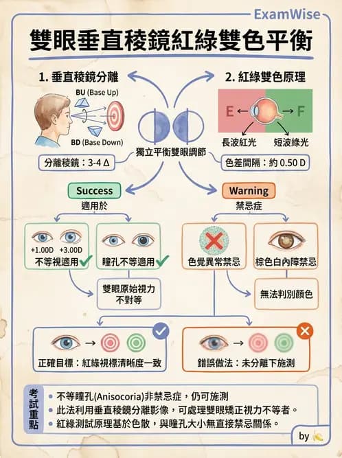 驗光師 - 自覺式驗光流程與球面度判讀 - AI 圖文解析預覽