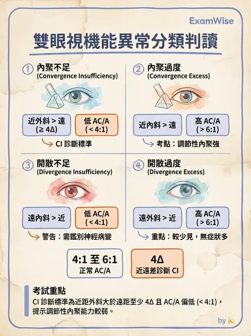 驗光師 - 水平聚散功能異常 - AI 圖文解析預覽