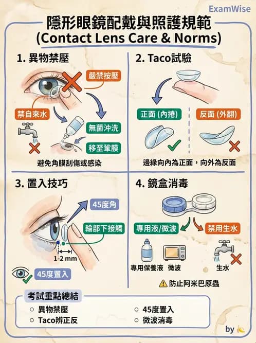 驗光師 - 隱形眼鏡護理 - AI 圖文解析預覽