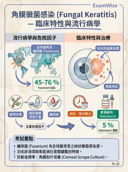 驗光師 - 感染性角膜炎與急性紅眼 - AI 圖文解析預覽