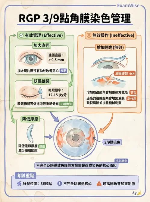 驗光師 - 角膜染色與輪部血管化 - AI 圖文解析預覽