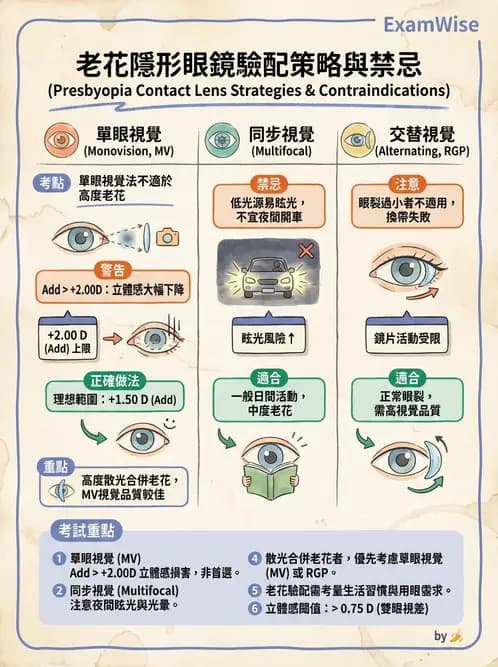 驗光師 - 老花隱形眼鏡驗配 - AI 圖文解析預覽