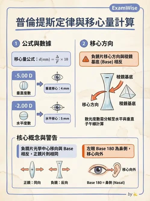 驗光師 - 稜鏡效應與移心計算 - AI 圖文解析預覽