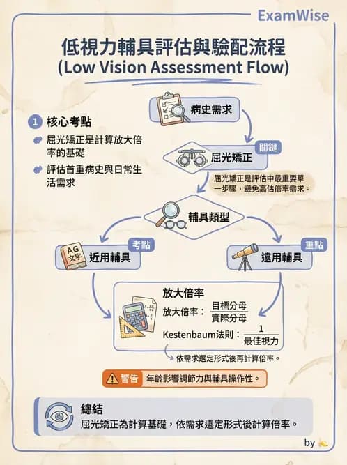 驗光師 - 低視力輔具臨床應用與選配 - AI 圖文解析預覽