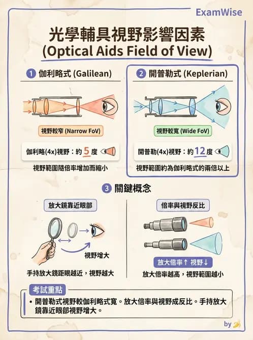 驗光師 - 望遠鏡光學原理與計算 - AI 圖文解析預覽