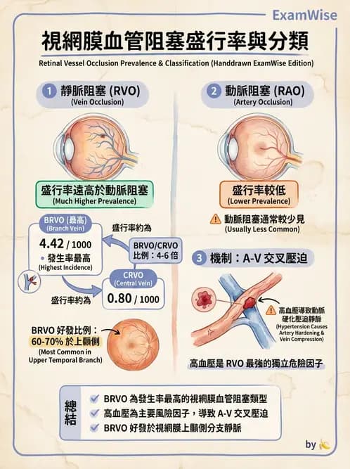 驗光師 - 血管阻塞、甲狀腺眼疾與其他全身性眼病變 - AI 圖文解析預覽