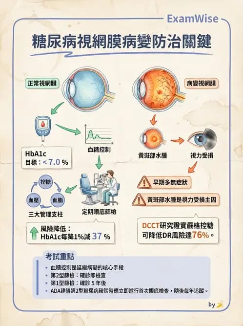 驗光師 - 糖尿病眼部病變 - AI 圖文解析預覽