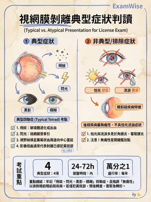 驗光師 - 視網膜疾病 - AI 圖文解析預覽