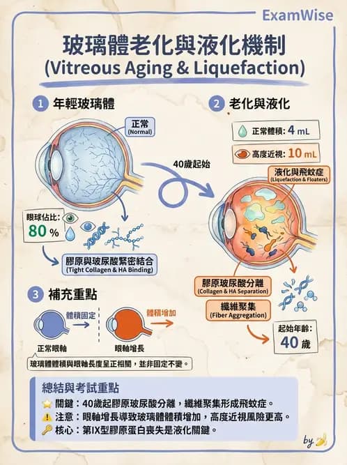 驗光師 - 水晶體與玻璃體 - AI 圖文解析預覽