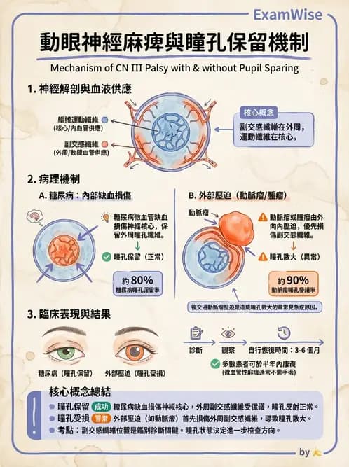 驗光師 - 眼部腦神經解剖與麻痺 - AI 圖文解析預覽
