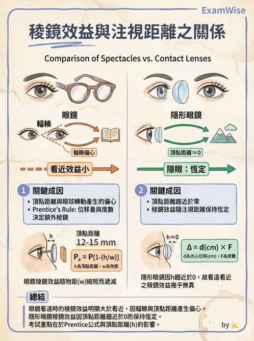 驗光師 - 稜鏡臨床應用 - AI 圖文解析預覽