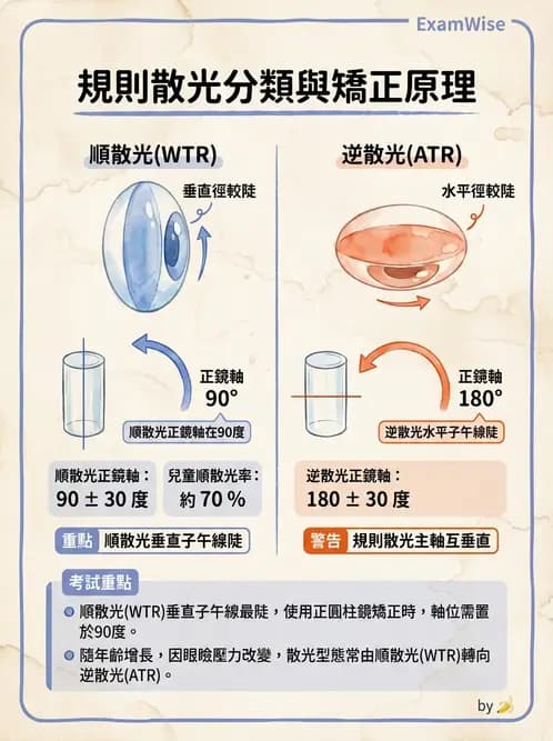 驗光師 - 散光、不等視與不等像 - AI 圖文解析預覽
