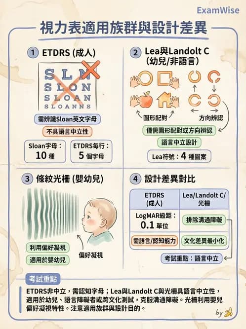 驗光師 - 視力檢查與視力值換算 - AI 圖文解析預覽