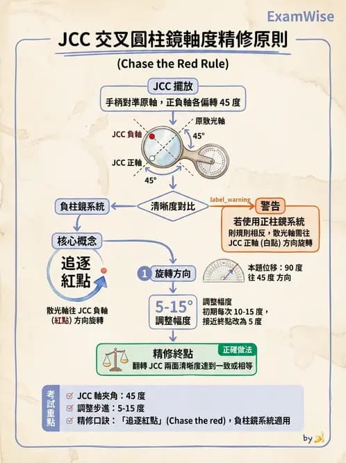 驗光師 - 傑克森交叉圓柱鏡散光檢查 - AI 圖文解析預覽