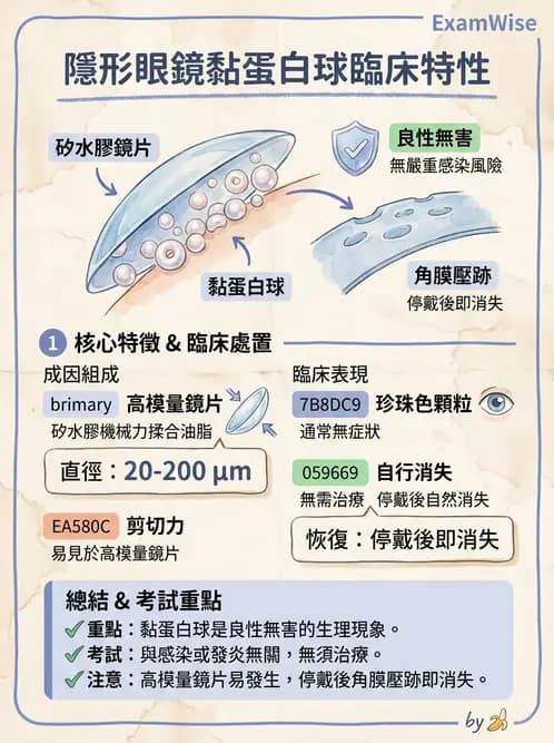 驗光師 - 結膜眼瞼反應、沉澱物與乾眼 - AI 圖文解析預覽