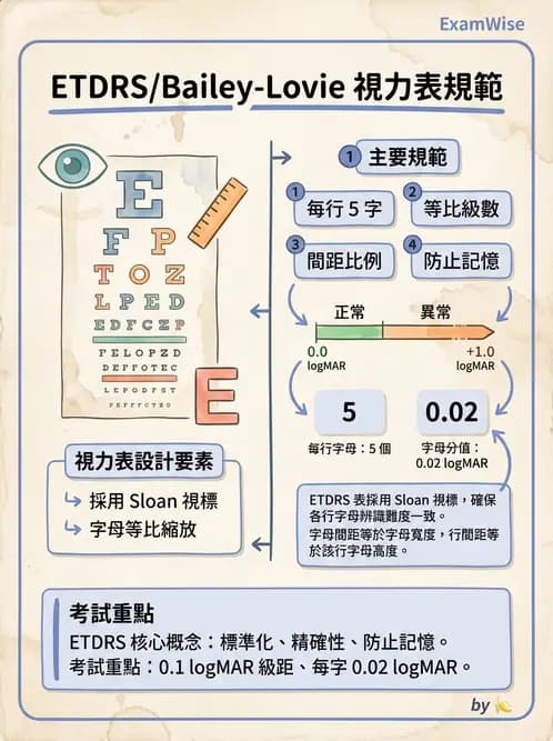 驗光師 - 視力表與視力量測 - AI 圖文解析預覽