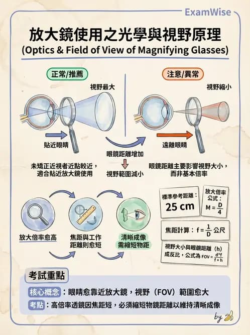 驗光師 - 近距離光學放大輔具種類與比較 - AI 圖文解析預覽