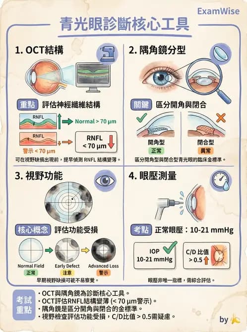 驗光師 - 青光眼診斷與治療 - AI 圖文解析預覽