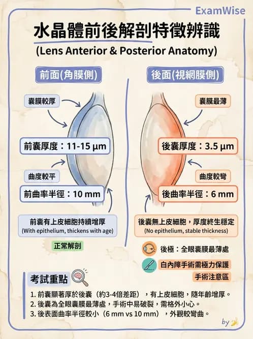 驗光師 - 水晶體與玻璃體 - AI 圖文解析預覽