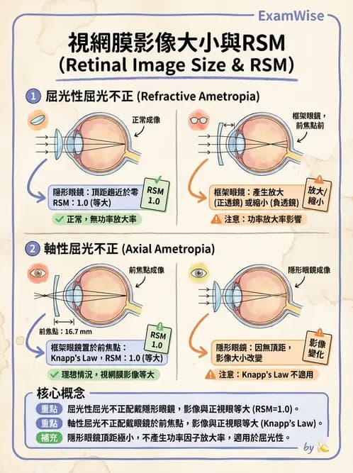 驗光師 - 鏡片放大率、材質與特殊鏡片 - AI 圖文解析預覽