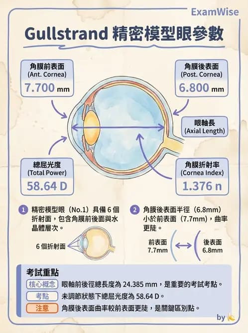 驗光師 - 眼球屈光系統基本原理 - AI 圖文解析預覽