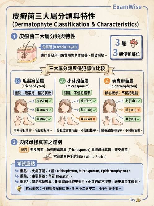 護理師 - 黴菌學概論 - AI 圖文解析預覽