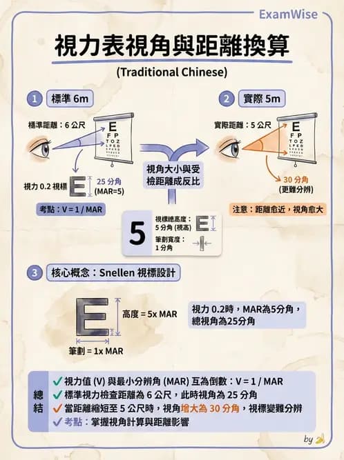 驗光師 - 視力檢查與視力值換算 - AI 圖文解析預覽