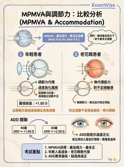 驗光師 - 自覺式驗光流程與球面度判讀 - AI 圖文解析預覽