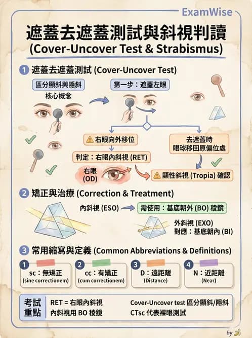 驗光師 - 斜視 - AI 圖文解析預覽