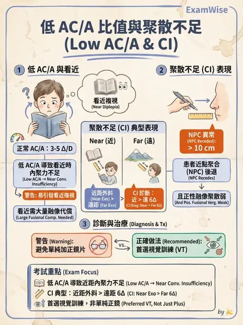 驗光師 - 水平聚散功能異常 - AI 圖文解析預覽