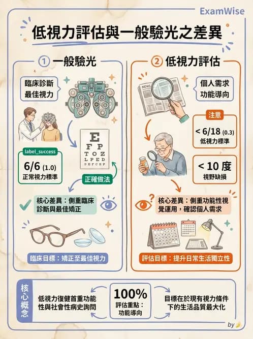 驗光師 - 視力表與視力量測 - AI 圖文解析預覽