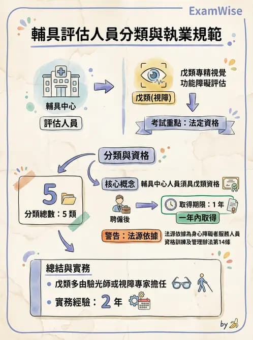 驗光師 - 定向行動與輔具社會資源 - AI 圖文解析預覽