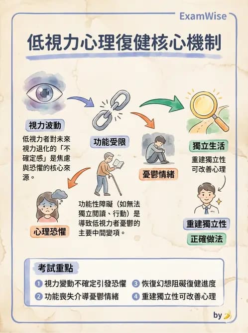 驗光師 - 低視力復健與心理適應 - AI 圖文解析預覽