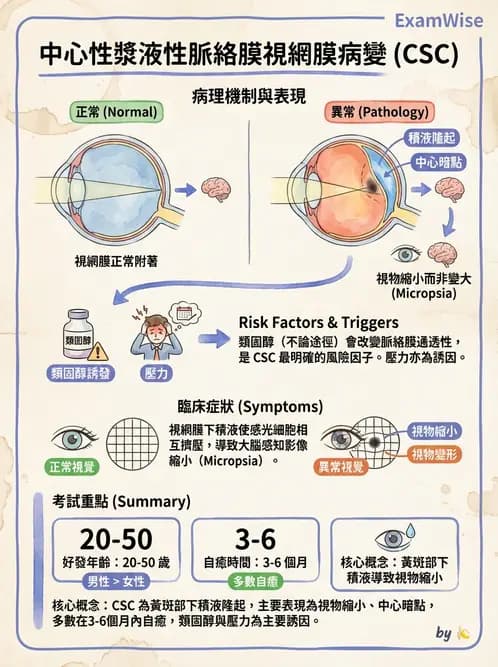 驗光師 - 視網膜疾病 - AI 圖文解析預覽