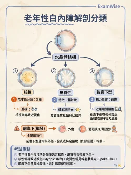 驗光師 - 水晶體與玻璃體 - AI 圖文解析預覽