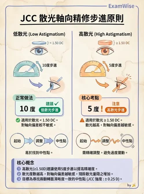 驗光師 - 傑克森交叉圓柱鏡散光檢查 - AI 圖文解析預覽
