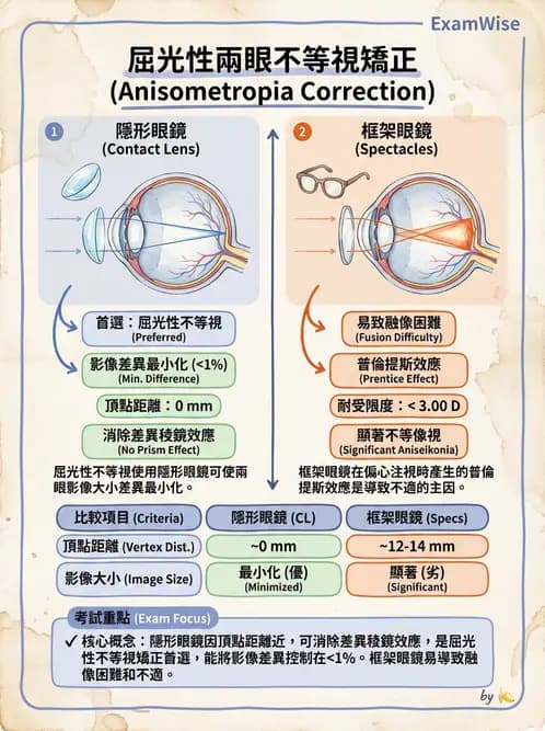 驗光師 - 散光、不等視與不等像 - AI 圖文解析預覽