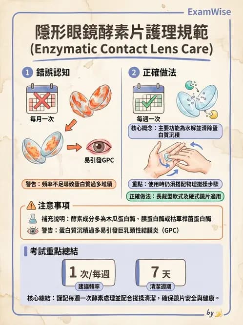 驗光師 - 隱形眼鏡護理 - AI 圖文解析預覽
