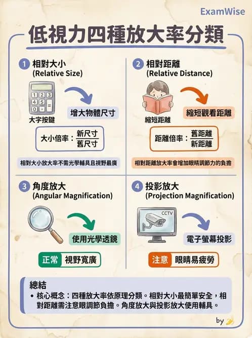 驗光師 - 放大原理與近距離光學計算 - AI 圖文解析預覽