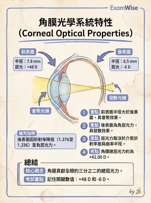 驗光師 - 眼球屈光系統基本原理 - AI 圖文解析預覽