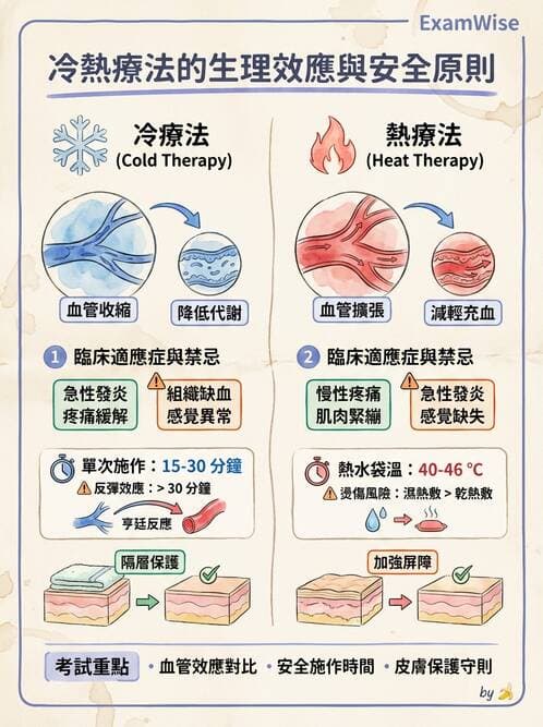 護理師 - 冷熱療法 - AI 圖文解析預覽