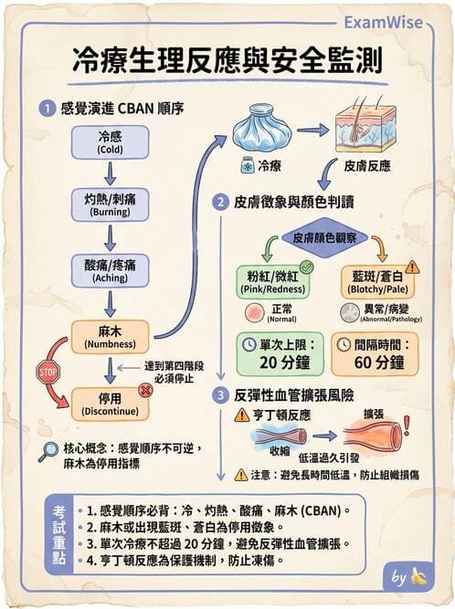 護理師 - 冷熱療法 - AI 圖文解析預覽