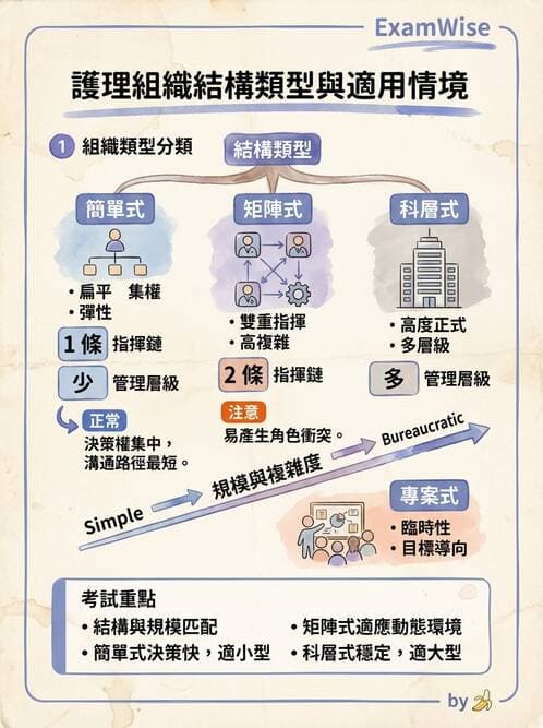 護理師 - 組織結構與溝通 - AI 圖文解析預覽