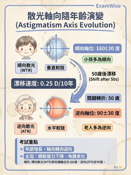 驗光師 - 散光、不等視與不等像 - AI 圖文解析預覽