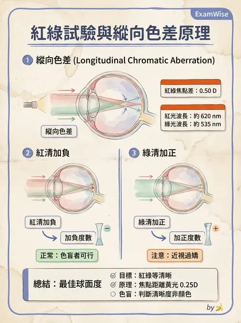 驗光師 - 自覺式驗光流程與球面度判讀 - AI 圖文解析預覽