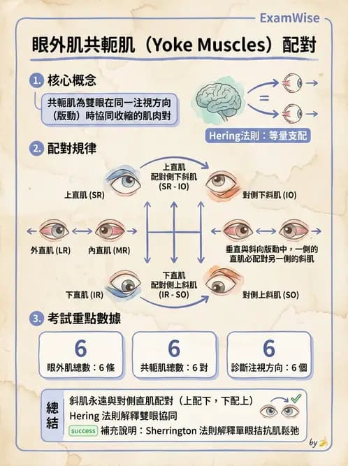 驗光師 - 眼外肌運動與眼位初步檢查 - AI 圖文解析預覽