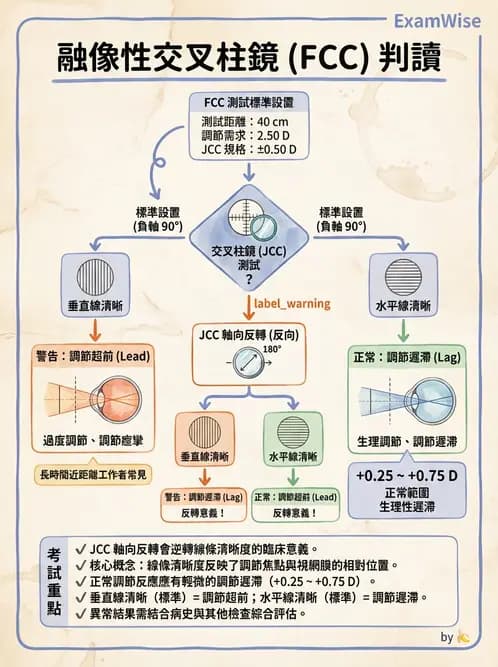 驗光師 - 老花眼主觀驗光與相對調節力 - AI 圖文解析預覽