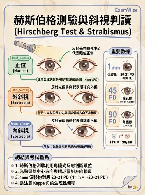 驗光師 - 眼外肌運動與眼位初步檢查 - AI 圖文解析預覽