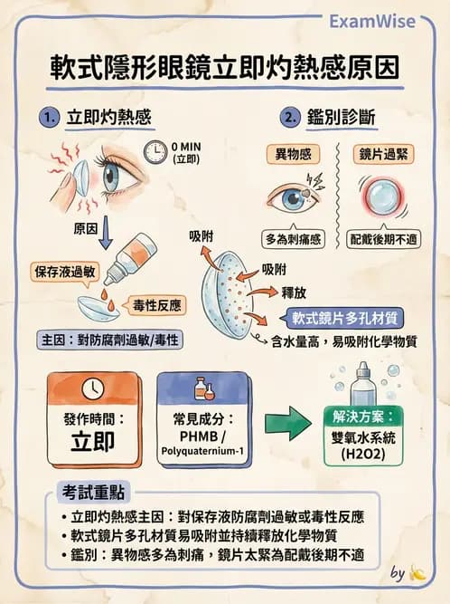 驗光師 - 結膜眼瞼反應、沉澱物與乾眼 - AI 圖文解析預覽
